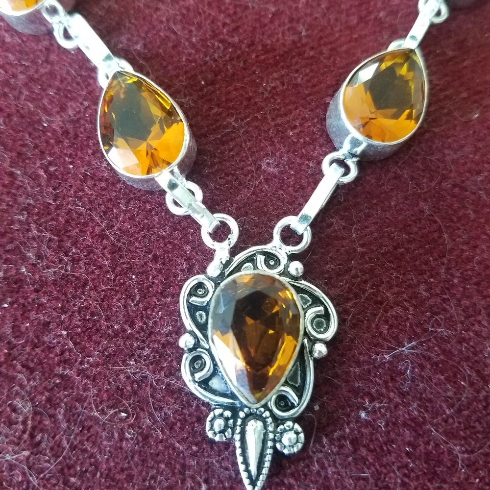 New Arrival: Citrine necklace - Picture 3 of 3